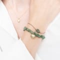 power aventurine tree gemstonecard bracelet 1