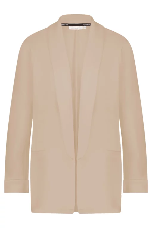 Gravity OversizedBlazer FeatherBeige Front 2000x scaled