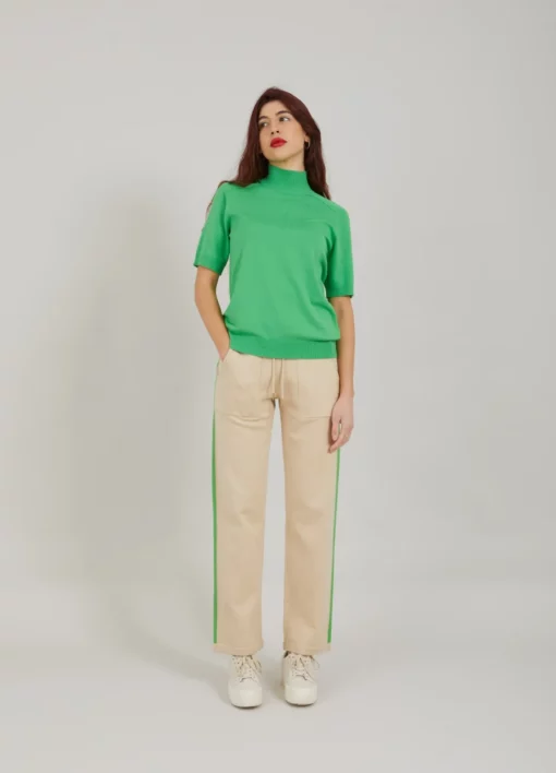CC HEART ELLA TURTLENECK TEE Knitwear CCH2149 Green 408 1 8bcd7745 d9a1 4af8 99ff
