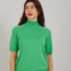 CC HEART ELLA TURTLENECK TEE Knitwear CCH2149 Green 408 2 1200x