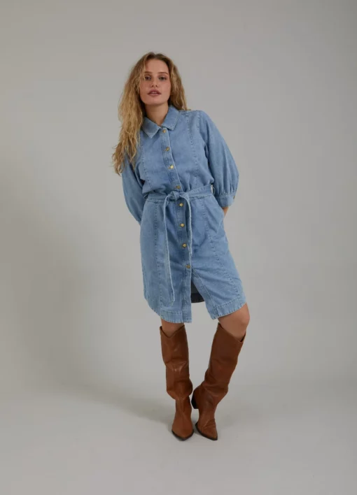 DENIM DRESS Dress 231 5117 Light denim 573