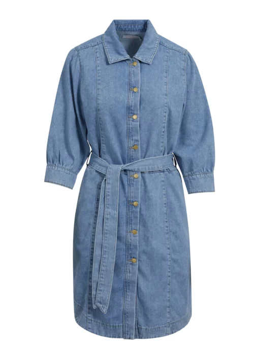 DENIM DRESS Dress 231 5117 Light denim