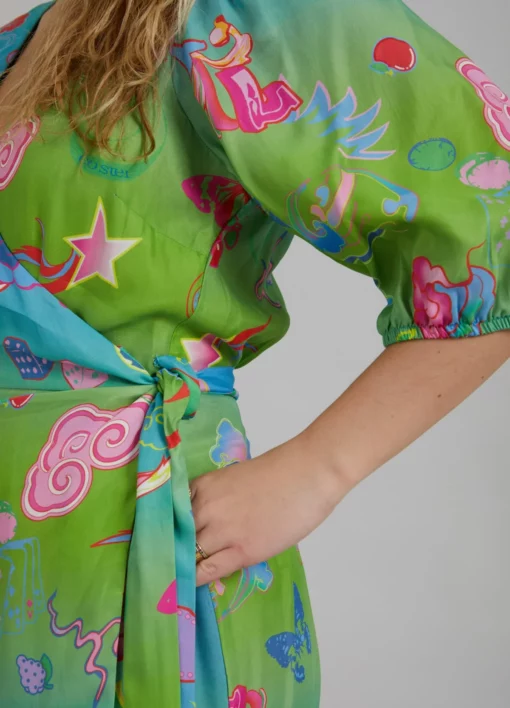 DRESS W. GAME ON PRINT Dress 231 5511 Game on print 901