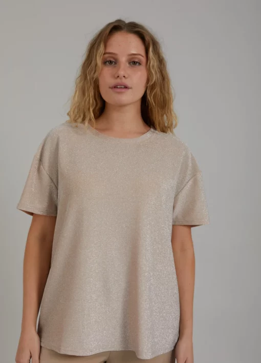 SHIMMER TEE T Shirt 231 1411 Shimmer sand 783