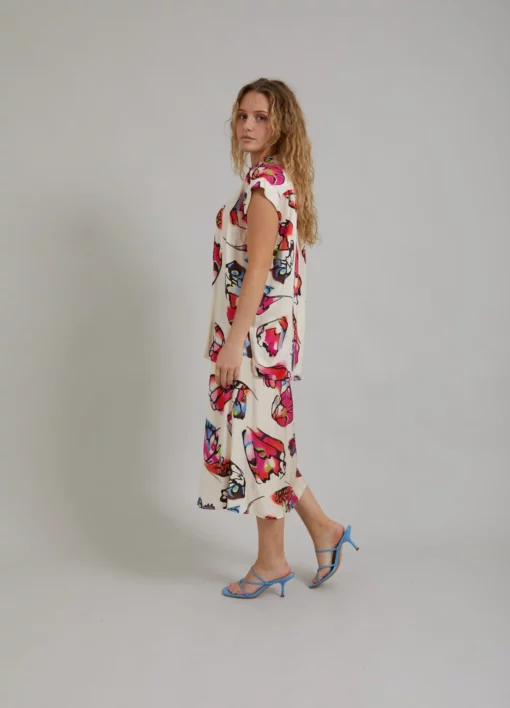 SKIRT W. BUTTERFLY PRINT Skirt 231 4112 Butterfly print 907