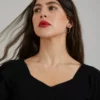 TOP W. SQUARED NECK Knitwear 231 2116 Black 100 3 1200x