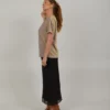 SHIMMER TEE Top Short sleeve 234 1411 Brown shimmer 338 2 1200x