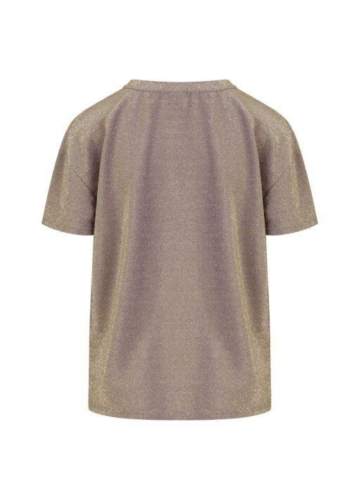 SHIMMER TEE Top Short sleeve 234 1411 Brown shimmer 338