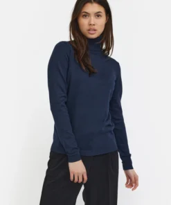 Soft Rebels SRmarla rollneck knit total eclipse