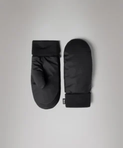 Alternative view of Rains alta puffer mittens black