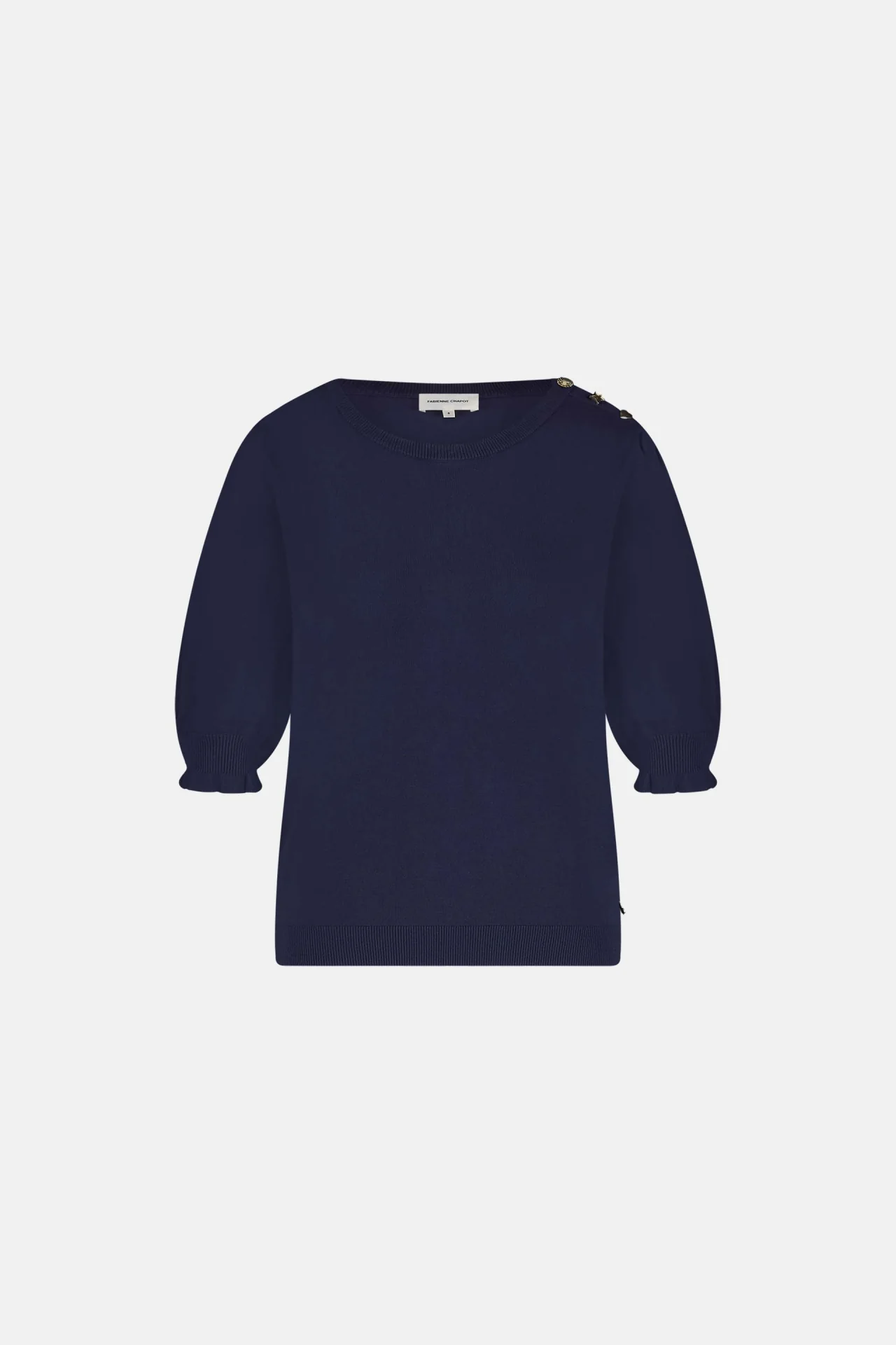 Fabienne Chapot Molly short sleeve pullover/after midnight blue - Afbeelding 2