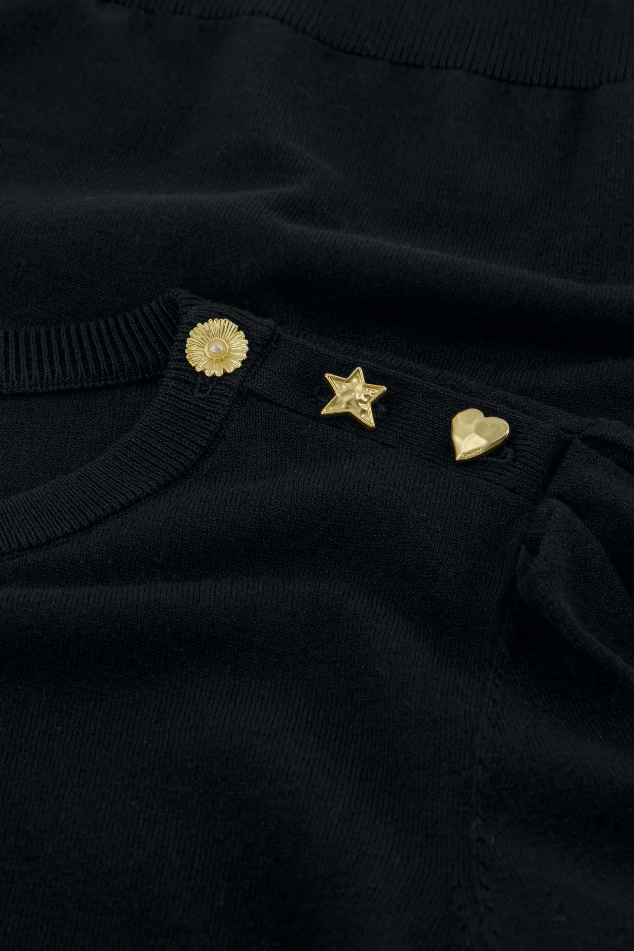 Fabienne Chapot Molly short sleeve pullover/black - Afbeelding 3