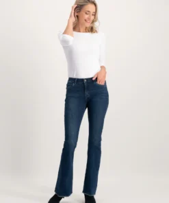 Florez flared 414 dark blue