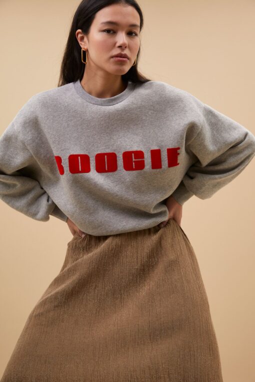 By-Bar Bibi boogie sweater grey melee - Afbeelding 3