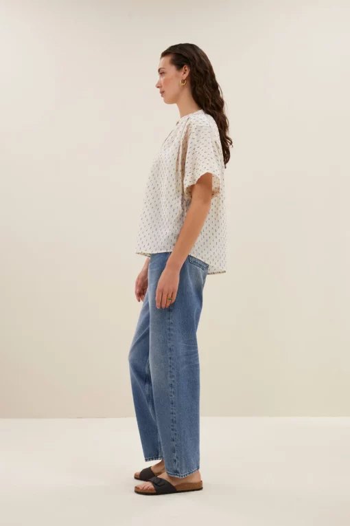 By-Bar Alex dots blouse kingsblue - Afbeelding 6