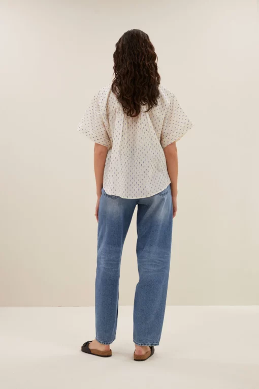 By-Bar Alex dots blouse kingsblue - Afbeelding 5