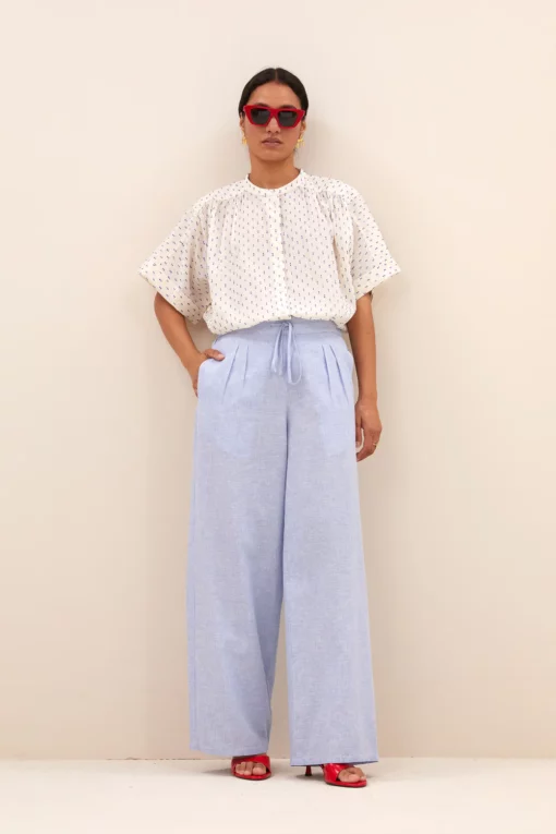 By-Bar Alex dots blouse kingsblue - Afbeelding 8