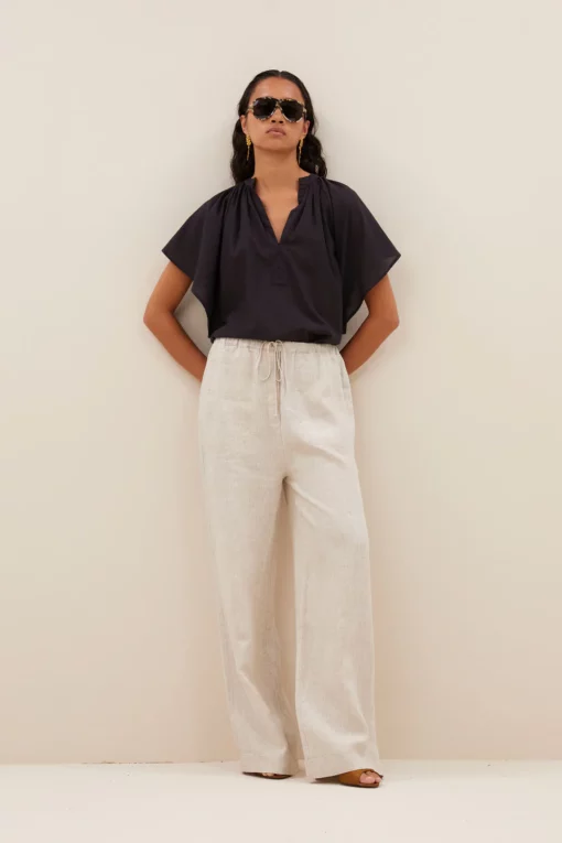 By-Bar Basil linen pants linen - Afbeelding 4