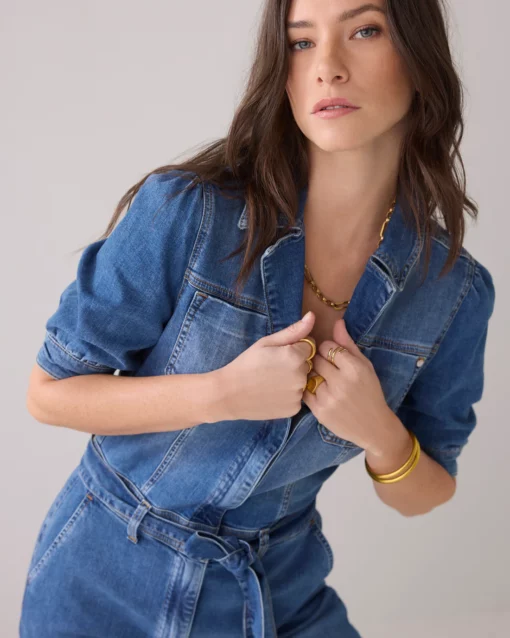 Summum 4s2555 Denim jumpsuit comfi stretch denim - Afbeelding 5