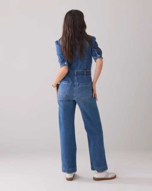 Summum 4s2555 Denim jumpsuit comfi stretch denim - Afbeelding 4