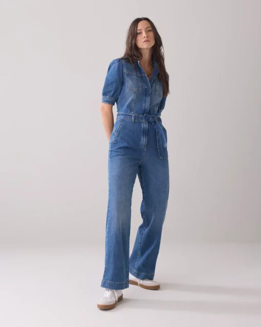 Summum 4s2555 Denim jumpsuit comfi stretch denim