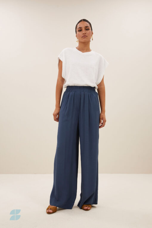 By-Bar benji viscose pants opal blue