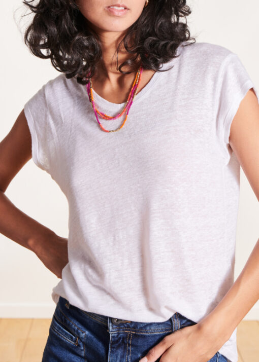 La Fee Davia Tee shirt blanc '25 - Afbeelding 5