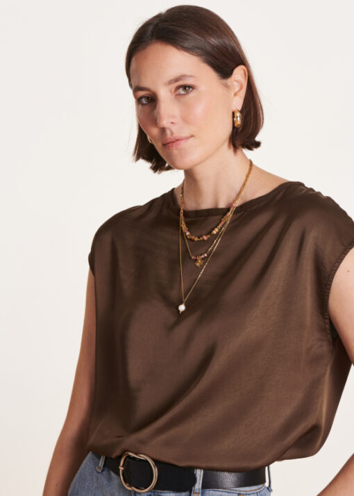 La Fee Derek Blouse argile - Afbeelding 4