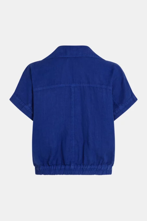 Penn&Ink S25Z717 blouse royal blue - Afbeelding 3