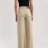 women sustainable jeans sara high loose sand full body back summer 1