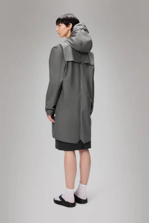 Rains Long jacket W3 grey - Afbeelding 3