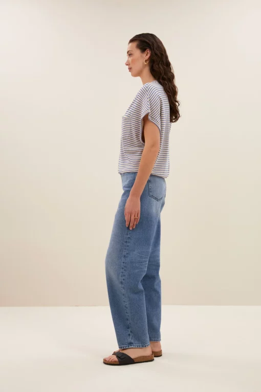 By-Bar Tyler small stripe top kingsblue small stripe - Afbeelding 5