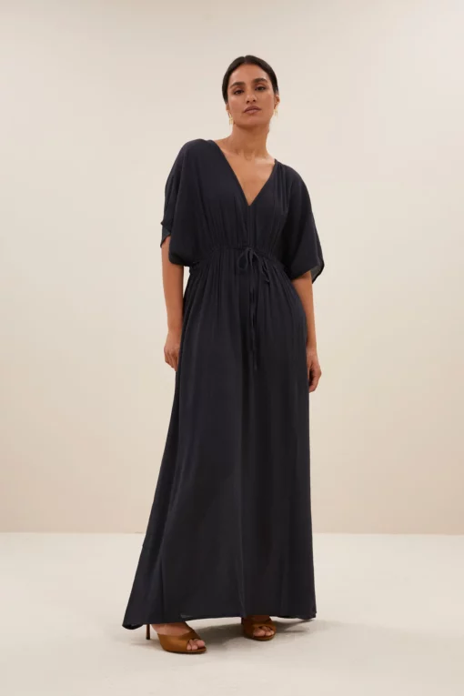 By-Bar Long dress midnight - Afbeelding 3
