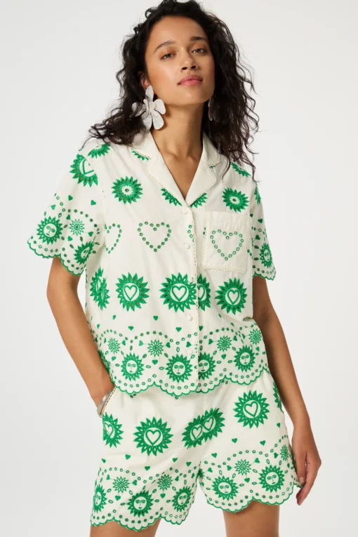 Fabienne Chapot Brielle Blouse cosy white uni - Afbeelding 5