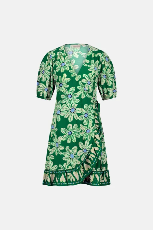 Fabienne Chapot Ariel Dress green glow pool blue bali palms - Afbeelding 3