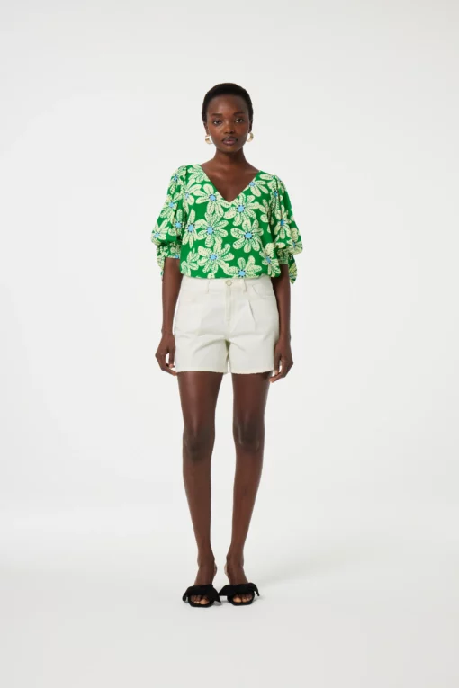Fabienne Chapot nacha top green glow/pool blue