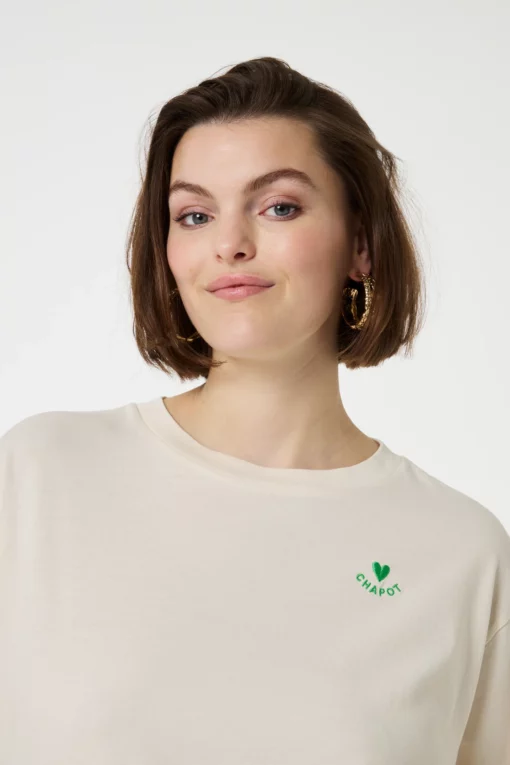 Fabienne Chapot Steve sketchbook t-shirt cosy white (Updating) - Afbeelding 6