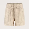 Lona Short Natural Stripe Front