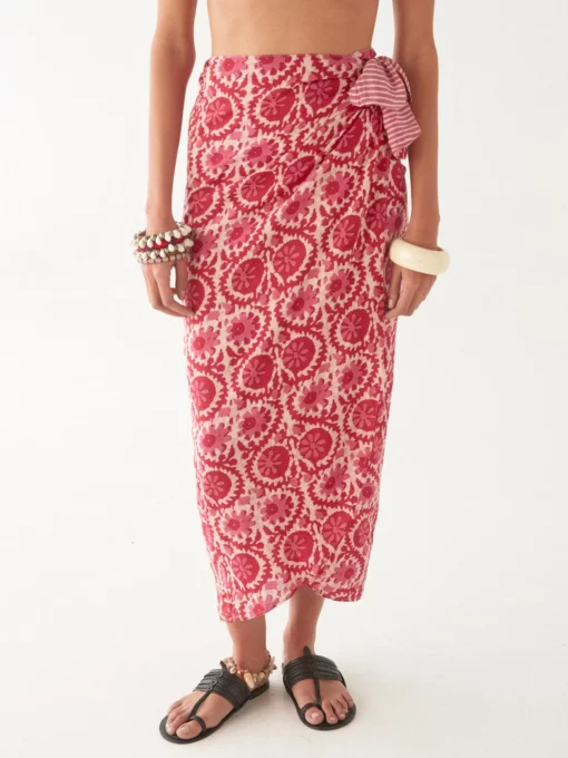 Maison Hotel Amara flamingo grooves skirt hot pink - Afbeelding 6