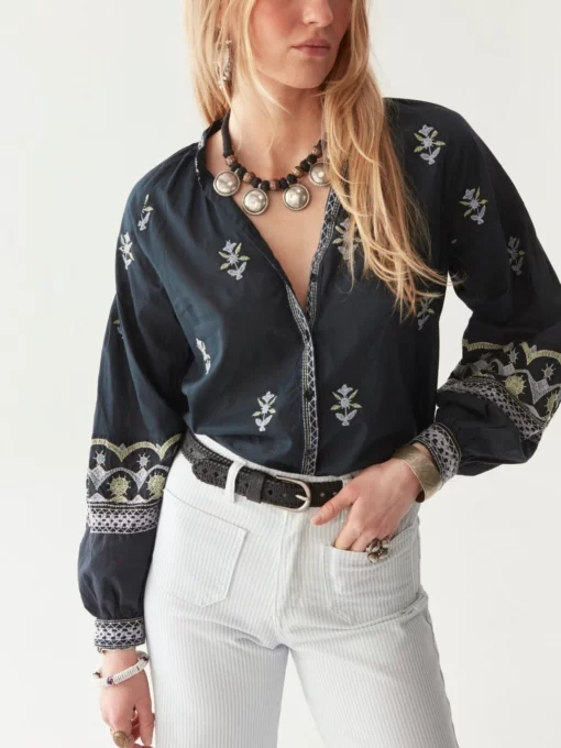 Maison Hotel Chandra jasailmer blouse midnight wish - Afbeelding 6