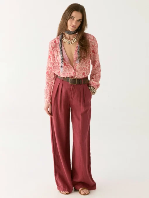 Maison Hotel Dylan peonia blouse pink martini