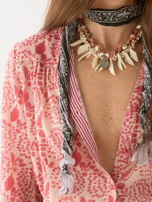 Maison Hotel Dylan peonia blouse pink martini - Afbeelding 3
