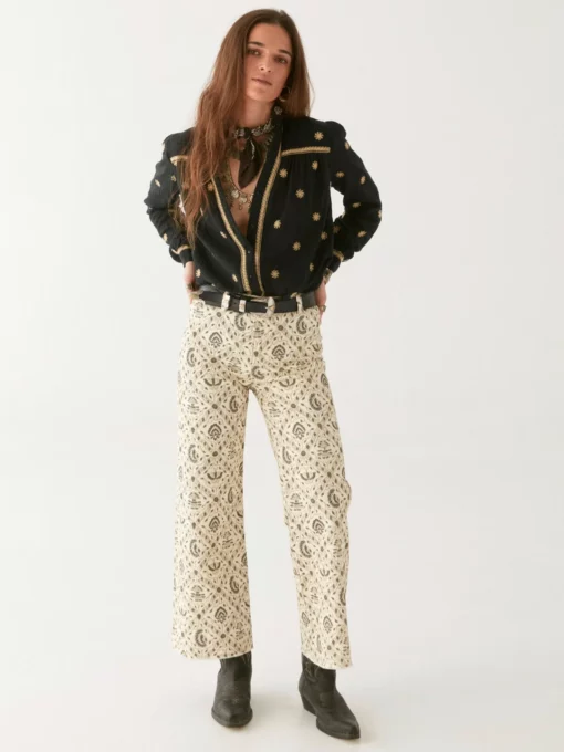 Maison Hotel Dylan constellation blouse starry night