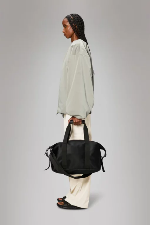 Rains Hilo weekend bag small W3 black grain