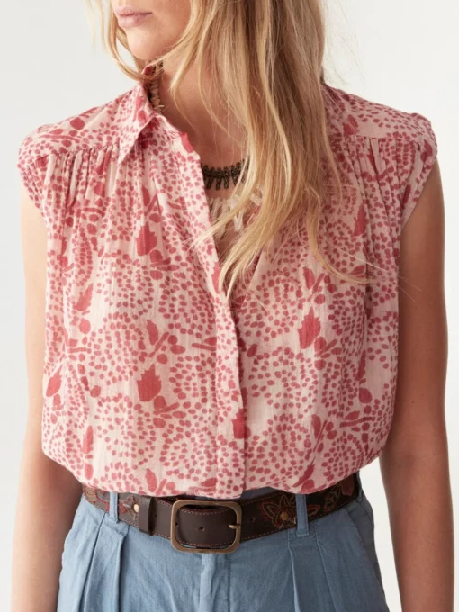 Maison Hotel Lea peonia blouse pink martini - Afbeelding 6