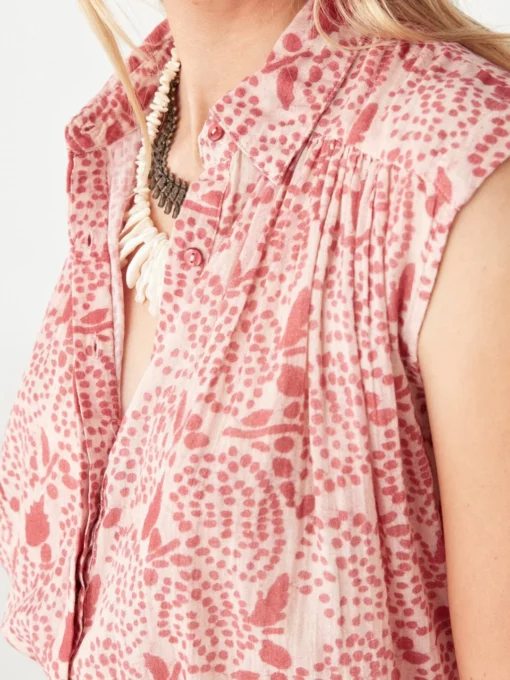 Maison Hotel Lea peonia blouse pink martini - Afbeelding 4