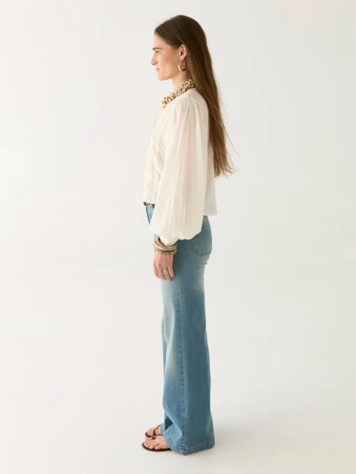 Maison Hotel Ludovica lord byron blouse pearl - Afbeelding 5
