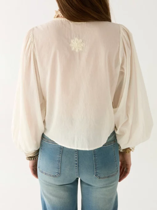 Maison Hotel Ludovica lord byron blouse pearl - Afbeelding 4