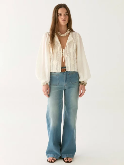 Maison Hotel Ludovica lord byron blouse pearl