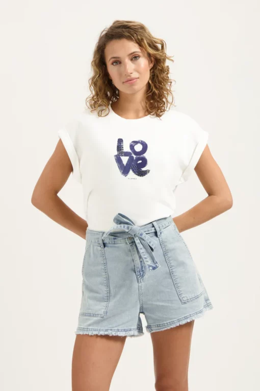 Florez Sammy t-shirt whisper white